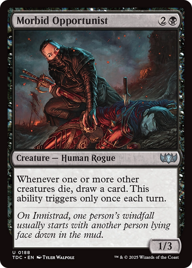 Morbid Opportunist [Tarkir: Dragonstorm Commander] | Dumpster Cat Games