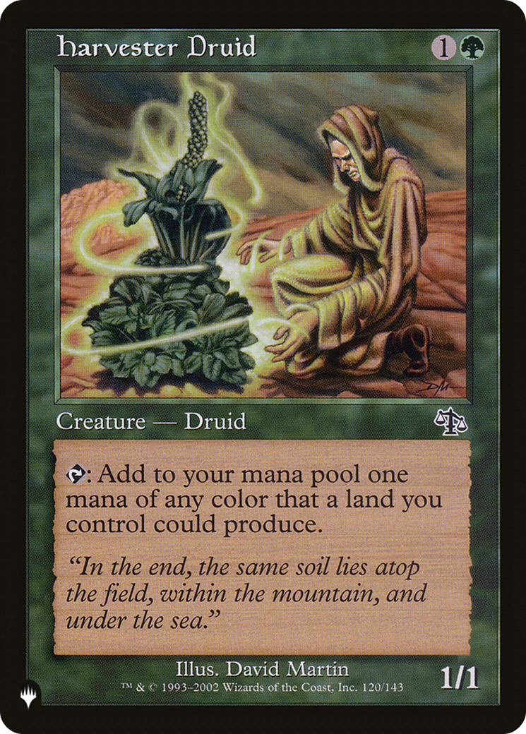 Harvester Druid [The List] | Dumpster Cat Games