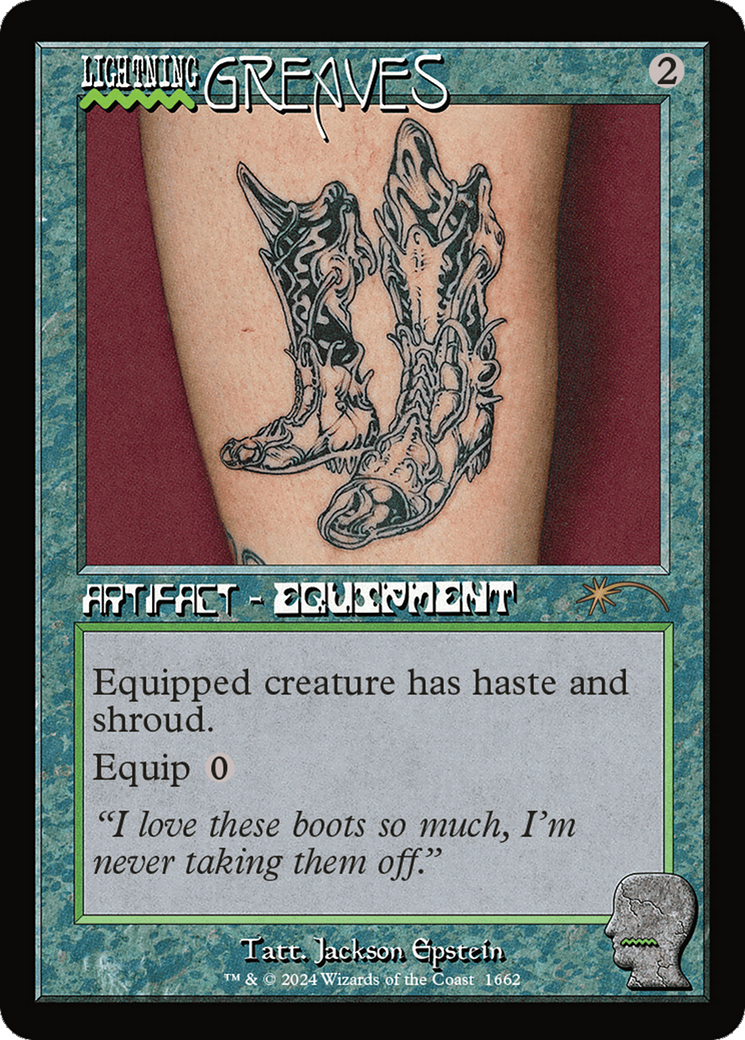 Lightning Greaves (1662) (Rainbow Foil) [Secret Lair Drop Series] | Dumpster Cat Games