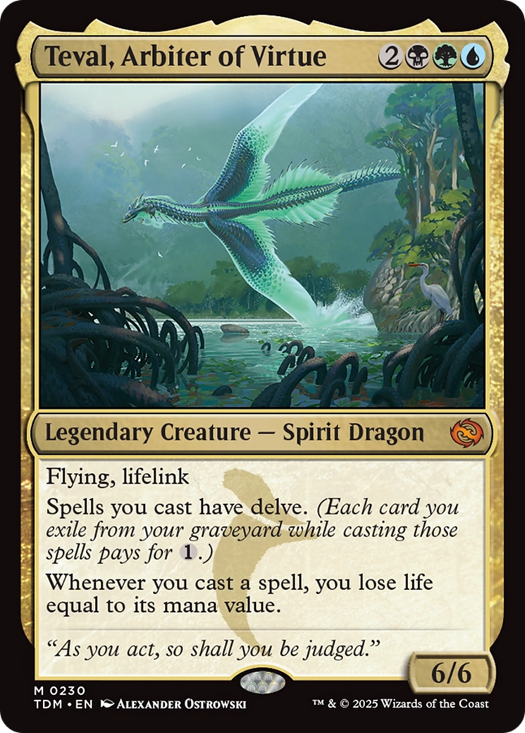 Teval, Arbiter of Virtue [Tarkir: Dragonstorm] | Dumpster Cat Games