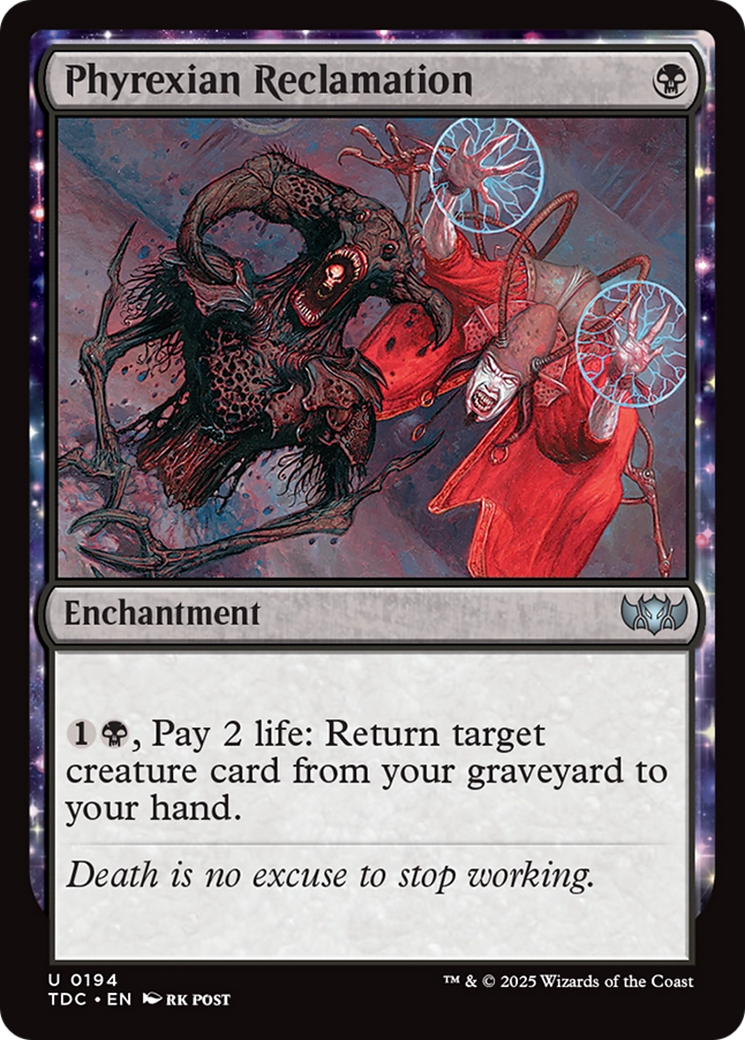 Phyrexian Reclamation [Tarkir: Dragonstorm Commander] | Dumpster Cat Games