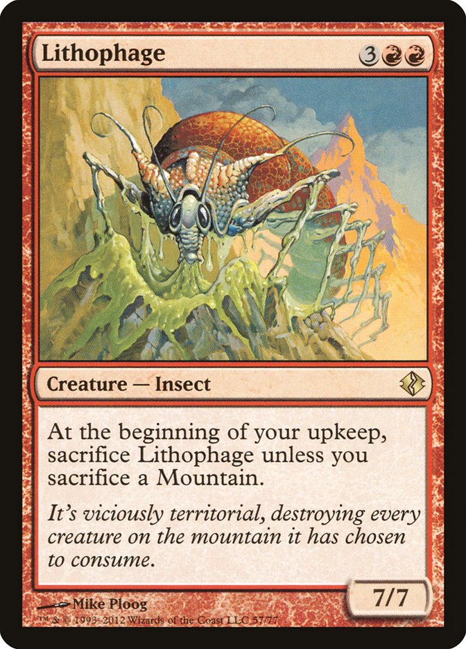 Lithophage [Duel Decks: Venser vs. Koth] | Dumpster Cat Games