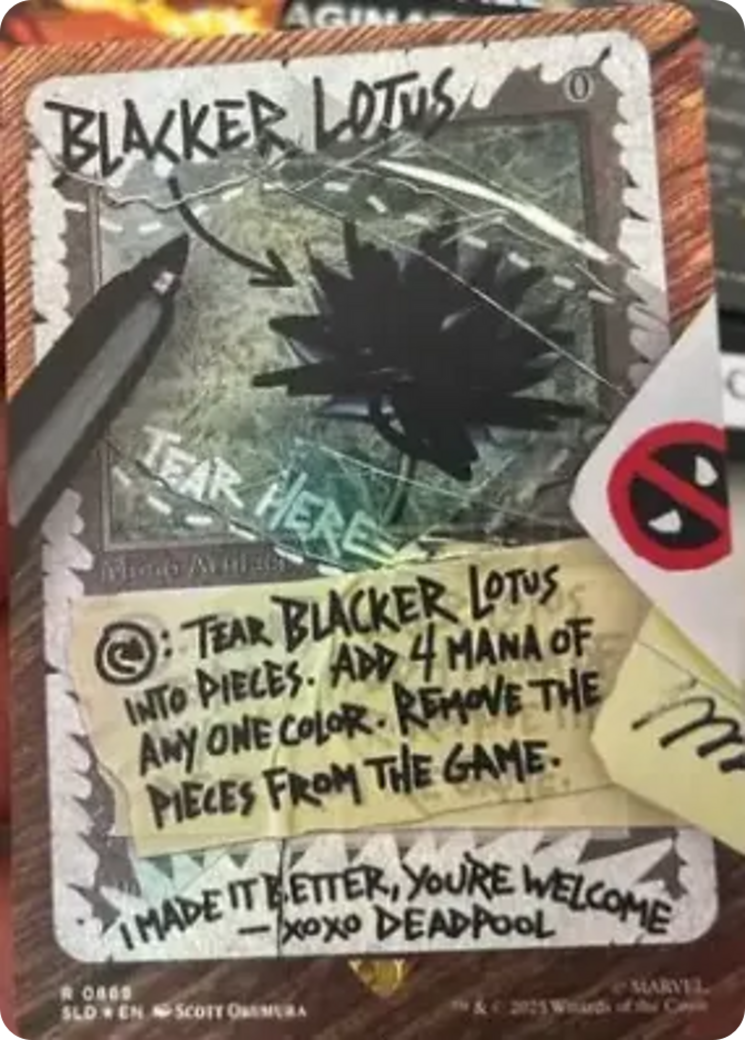 Blacker Lotus (Rainbow Foil) [Secret Lair Drop Series] | Dumpster Cat Games