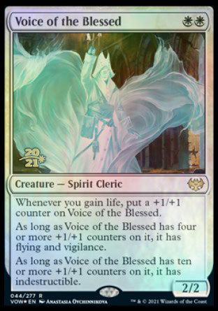 Voice of the Blessed [Innistrad: Crimson Vow Prerelease Promos] | Dumpster Cat Games
