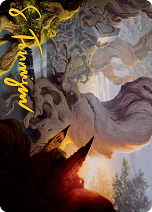 Yavimaya, Cradle of Growth Art Card (Gold-Stamped Signature) [Modern Horizons 2 Art Series] | Dumpster Cat Games