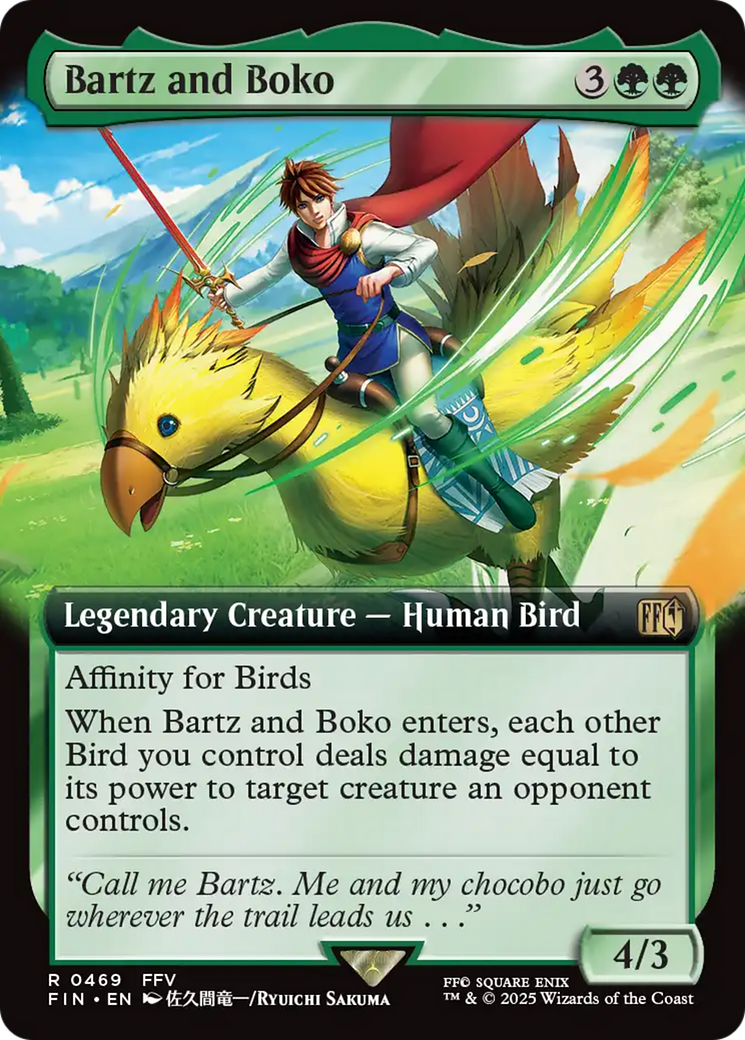 Bartz and Boko (Extended Art) [FINAL FANTASY] | Dumpster Cat Games