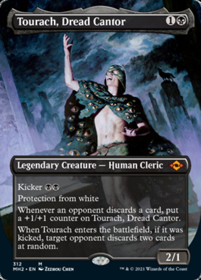 Tourach, Dread Cantor (Borderless Alternate Art) [Modern Horizons 2] | Dumpster Cat Games