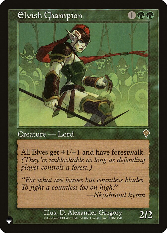 Elvish Champion [The List] | Dumpster Cat Games