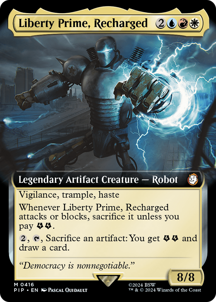 Liberty Prime, Recharged (Extended Art) [Fallout] | Dumpster Cat Games