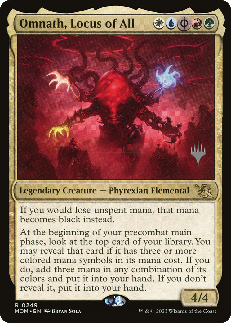 Omnath, Locus of All (Promo Pack) [March of the Machine Promos] | Dumpster Cat Games