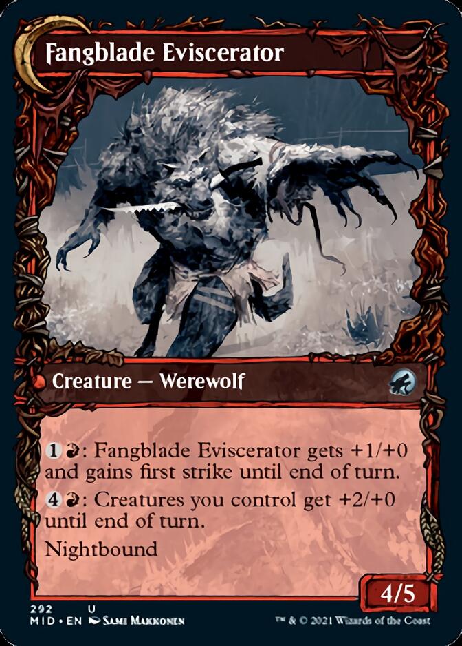 Fangblade Brigand // Fangblade Eviscerator (Showcase Equinox) [Innistrad: Midnight Hunt] | Dumpster Cat Games