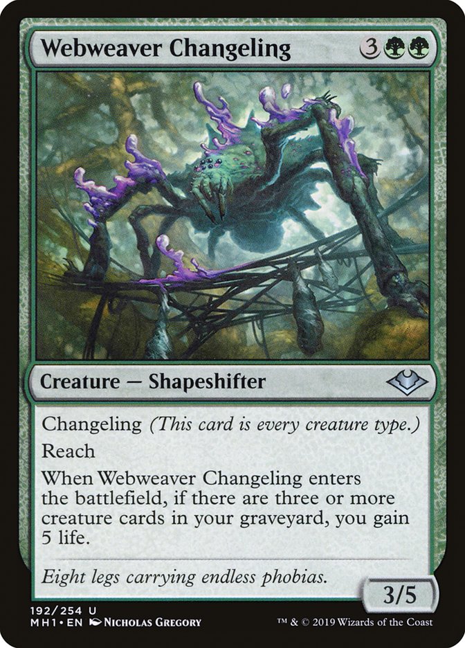 Webweaver Changeling [Modern Horizons] | Dumpster Cat Games
