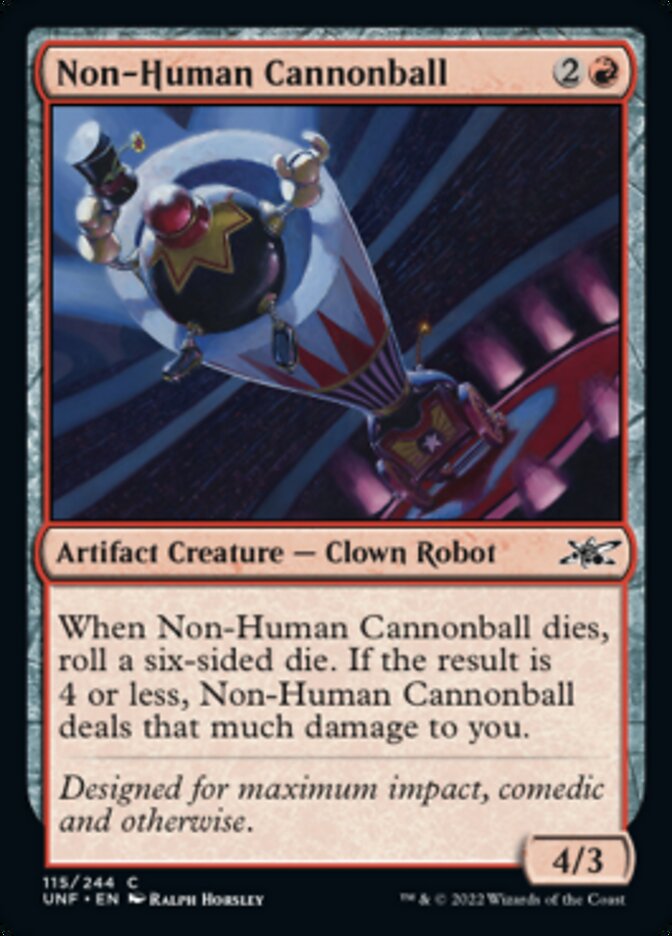 Non-Human Cannonball [Unfinity] | Dumpster Cat Games