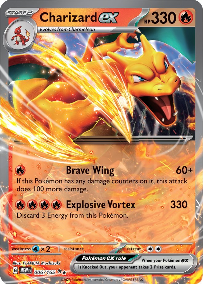 Charizard ex (006/165) [Scarlet & Violet 151] | Dumpster Cat Games