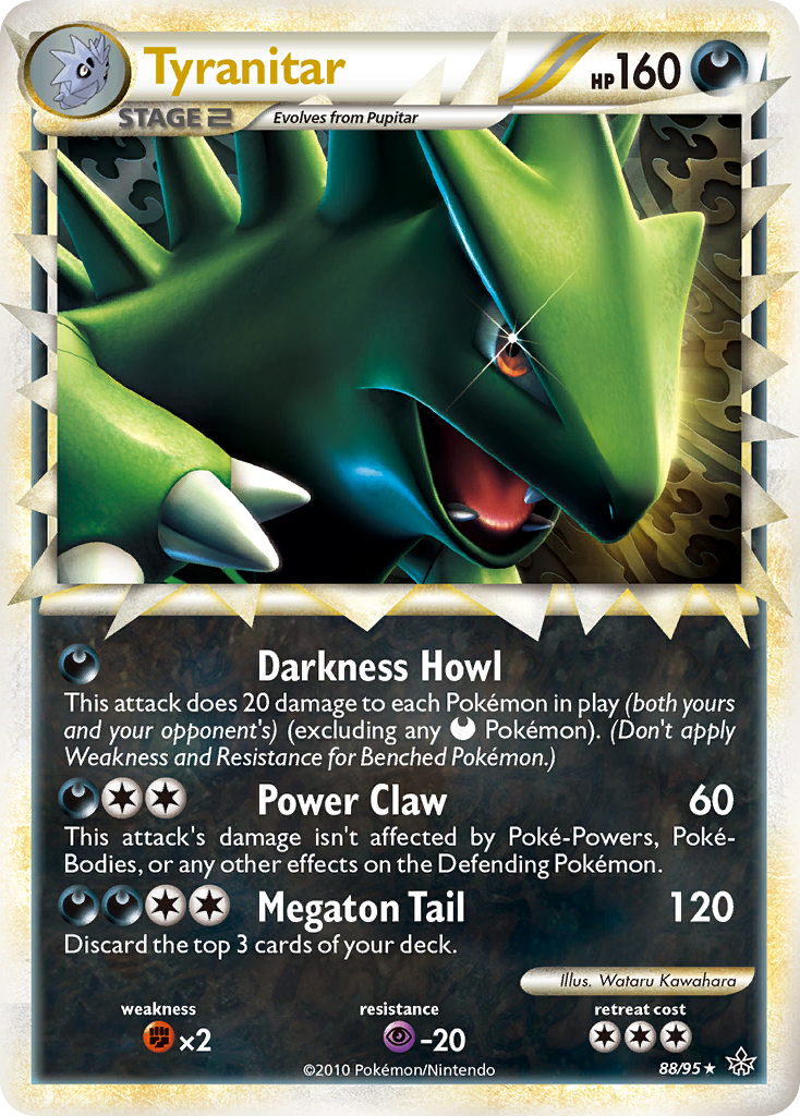 Tyranitar (88/95) [HeartGold & SoulSilver: Unleashed] | Dumpster Cat Games