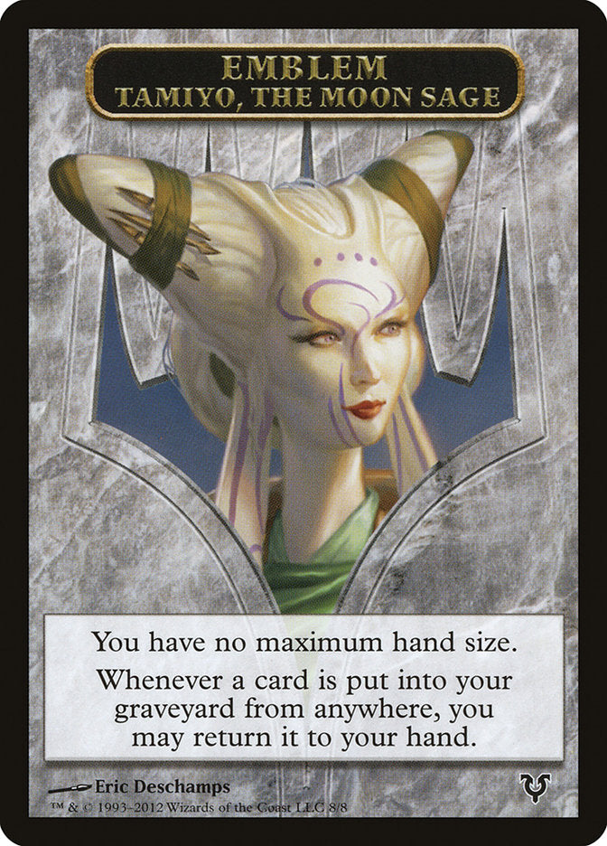 Tamiyo, the Moon Sage Emblem [Avacyn Restored Tokens] | Dumpster Cat Games