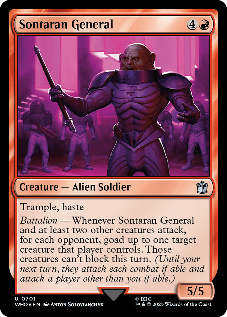 Sontaran General (Surge Foil) [Doctor Who] | Dumpster Cat Games