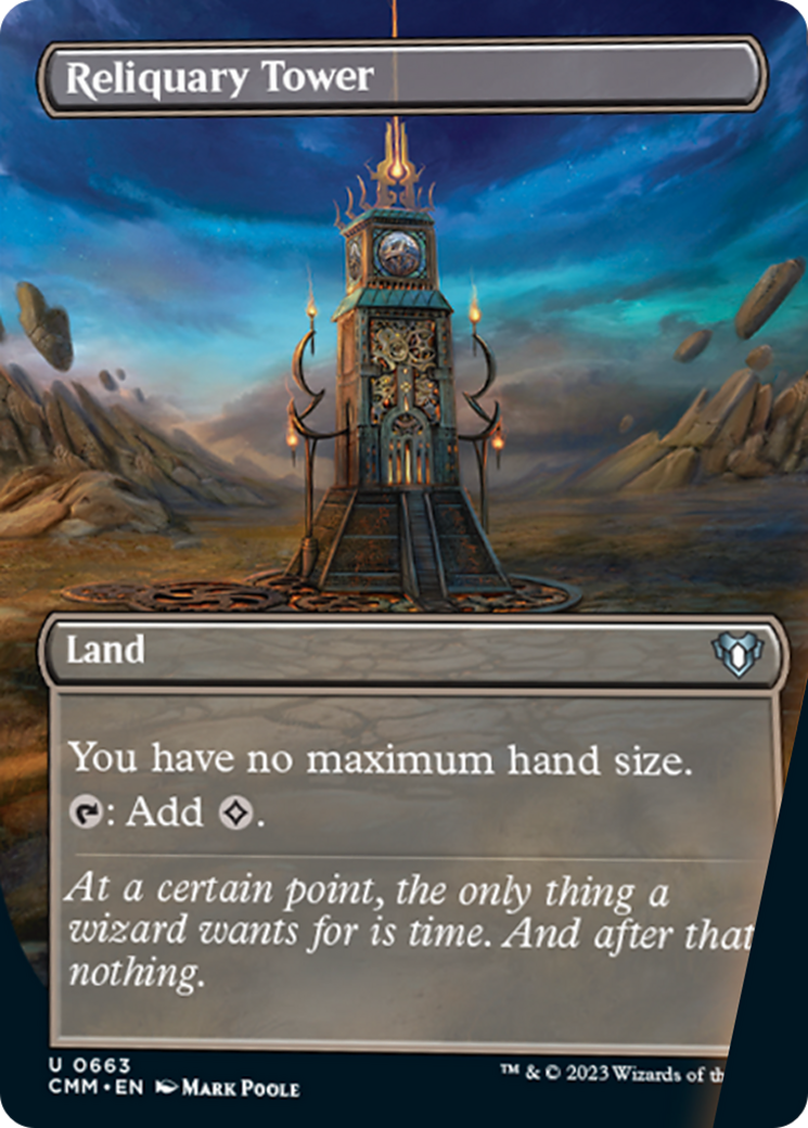 Reliquary Tower (Borderless Alternate Art) [Commander Masters] | Dumpster Cat Games