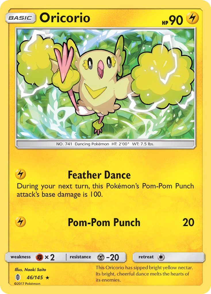 Oricorio (46/145) [Sun & Moon: Guardians Rising] | Dumpster Cat Games