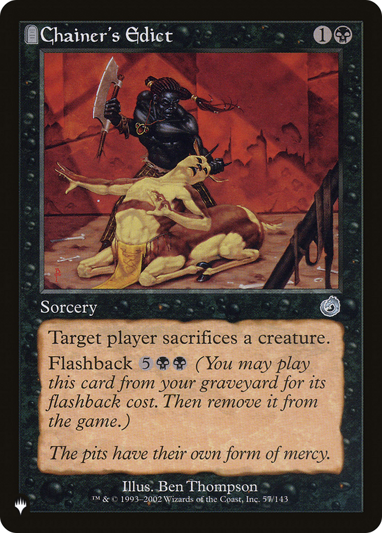 Chainer's Edict [The List] | Dumpster Cat Games