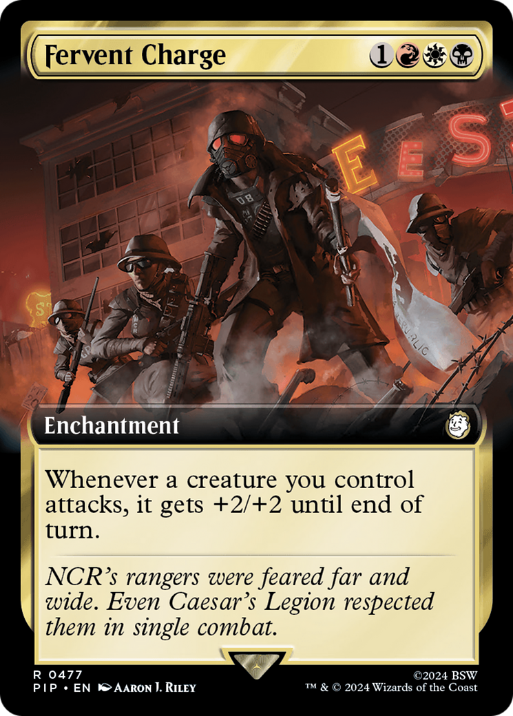 Fervent Charge (Extended Art) [Fallout] | Dumpster Cat Games
