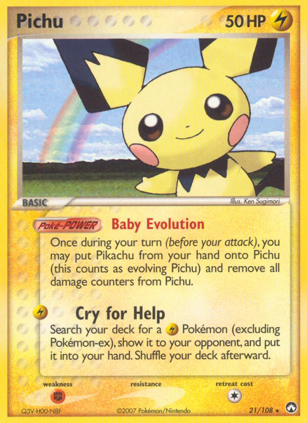 Pichu (21/108) [EX: Power Keepers] | Dumpster Cat Games