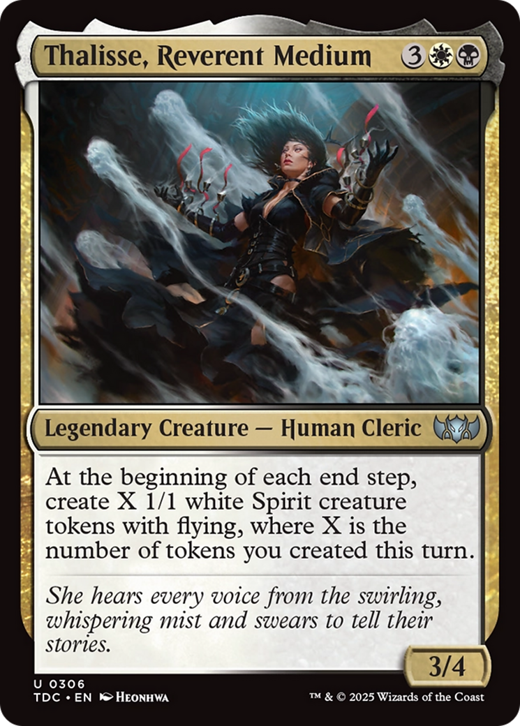 Thalisse, Reverent Medium [Tarkir: Dragonstorm Commander] | Dumpster Cat Games