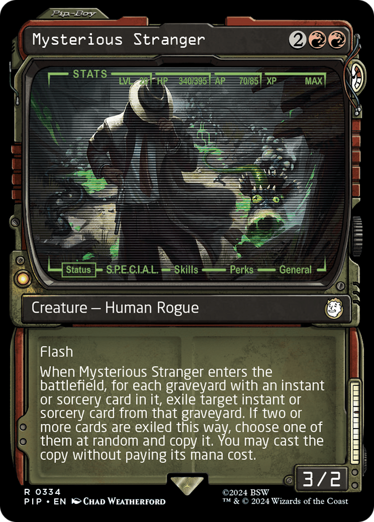 Mysterious Stranger (Showcase) [Fallout] | Dumpster Cat Games