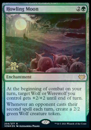 Howling Moon [Innistrad: Crimson Vow Prerelease Promos] | Dumpster Cat Games