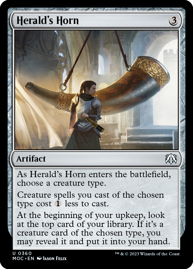 Herald's Horn [March of the Machine Commander] | Dumpster Cat Games