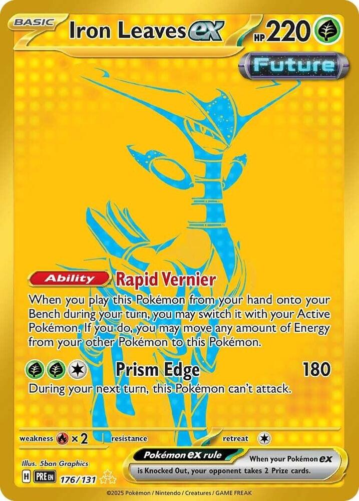 Iron Leaves ex (176/131) [Scarlet & Violet: Prismatic Evolutions] | Dumpster Cat Games