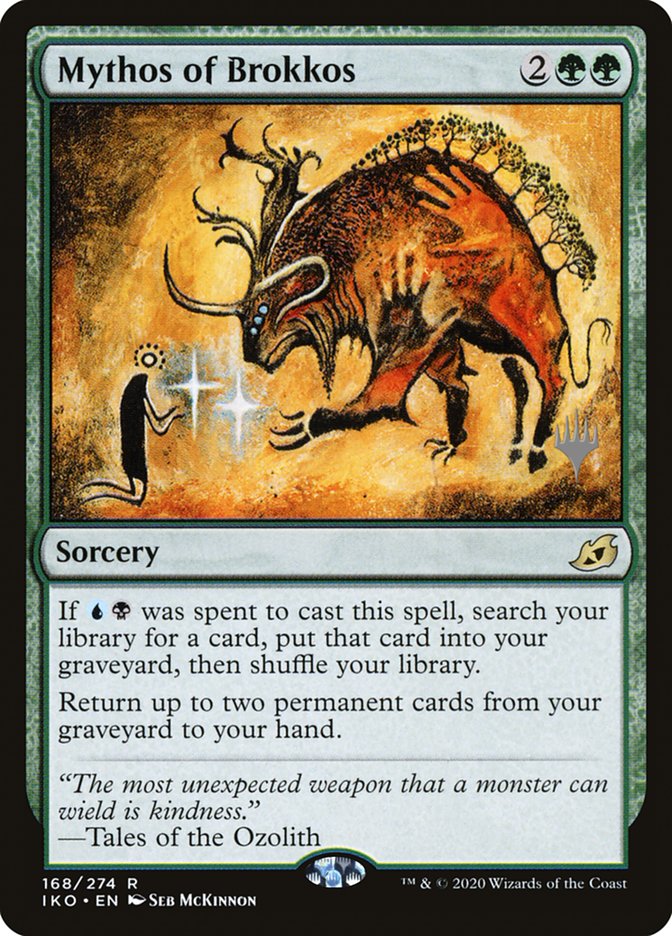 Mythos of Brokkos (Promo Pack) [Ikoria: Lair of Behemoths Promos] | Dumpster Cat Games