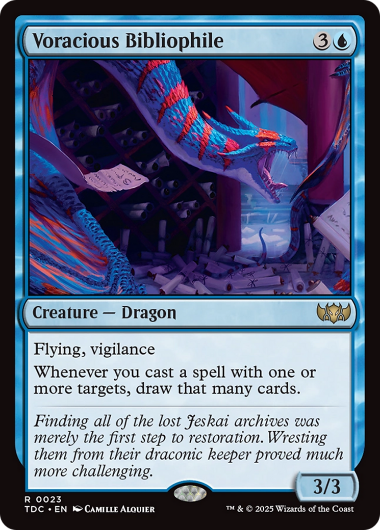 Voracious Bibliophile [Tarkir: Dragonstorm Commander] | Dumpster Cat Games