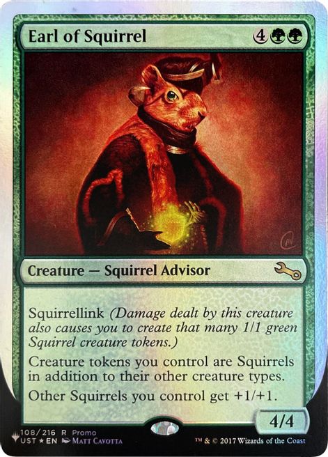 Earl of Squirrel (Unfinity Foil Edition) [The List] | Dumpster Cat Games