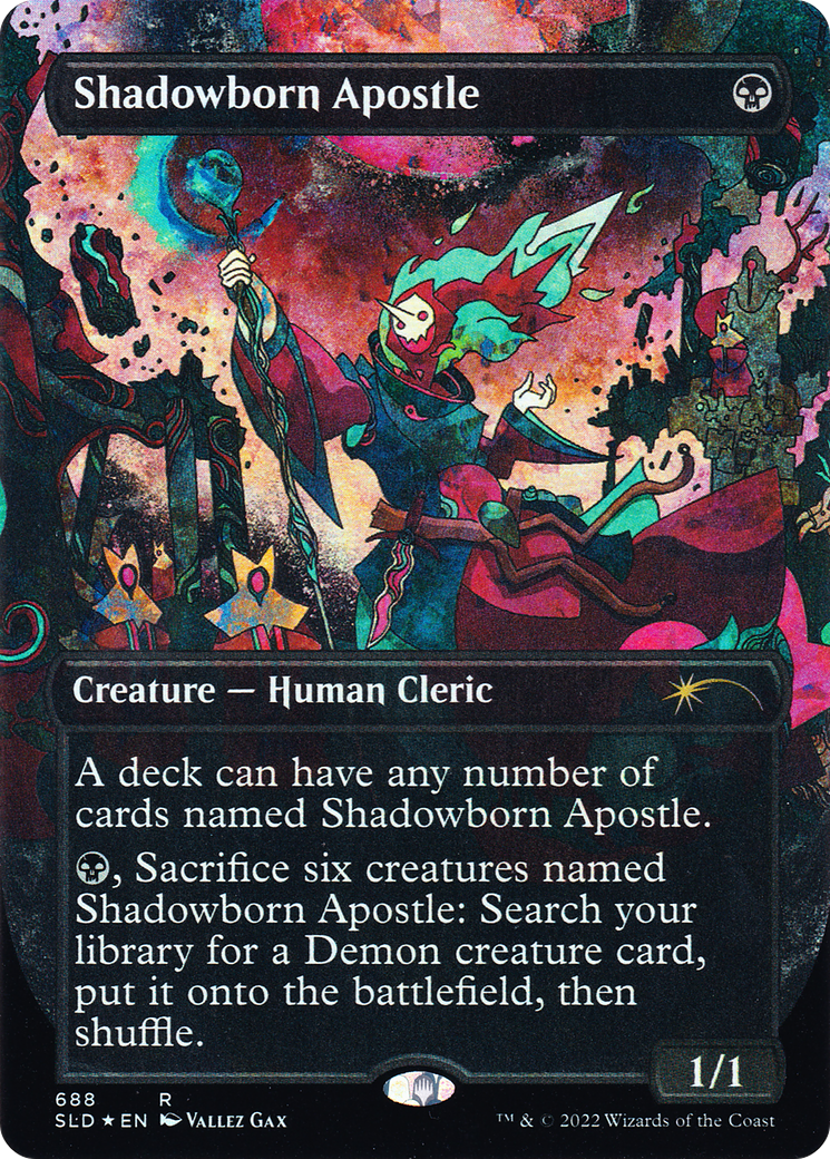 Shadowborn Apostle (688) (Borderless) [Secret Lair Drop Promos] | Dumpster Cat Games
