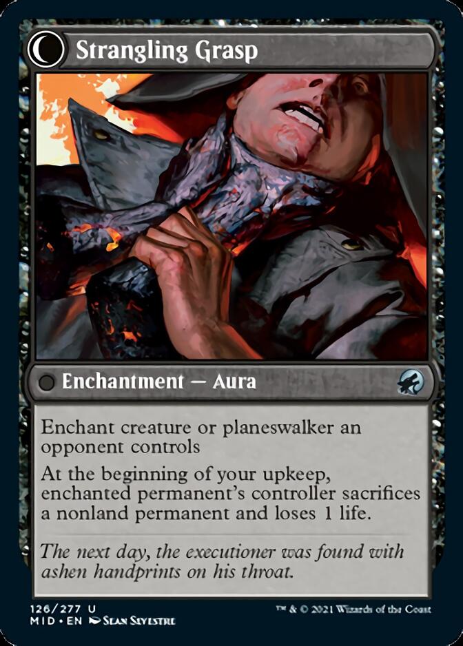 Vengeful Strangler // Strangling Grasp [Innistrad: Midnight Hunt] | Dumpster Cat Games