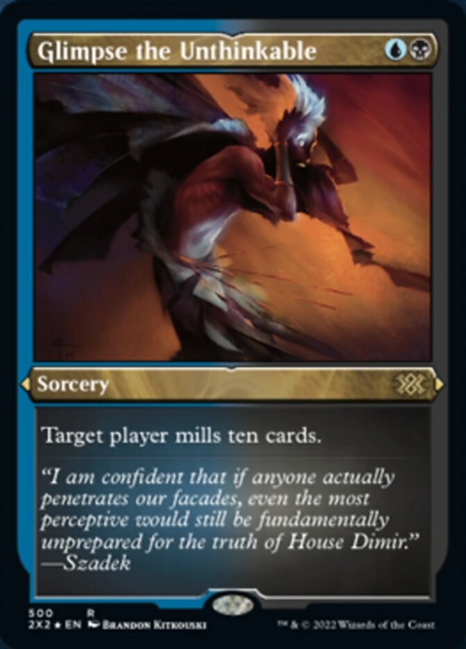 Glimpse the Unthinkable (Foil Etched) [Double Masters 2022] | Dumpster Cat Games