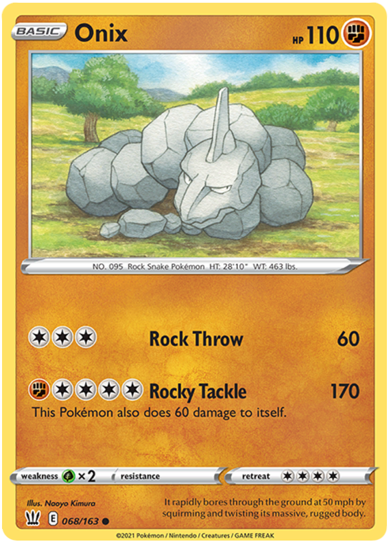 Onix (068/163) [Sword & Shield: Battle Styles] | Dumpster Cat Games
