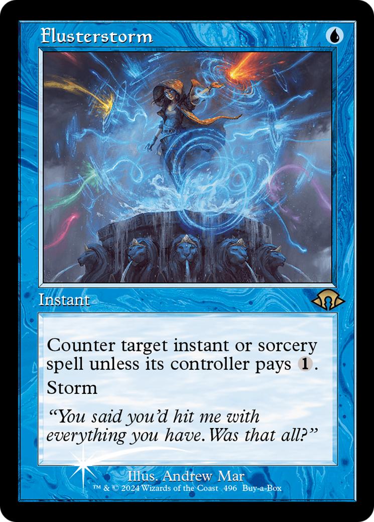 Flusterstorm (Retro Frame) [Modern Horizons 3 Prerelease Promos] | Dumpster Cat Games