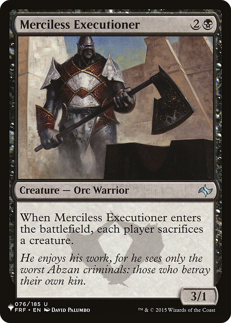 Merciless Executioner [The List] | Dumpster Cat Games