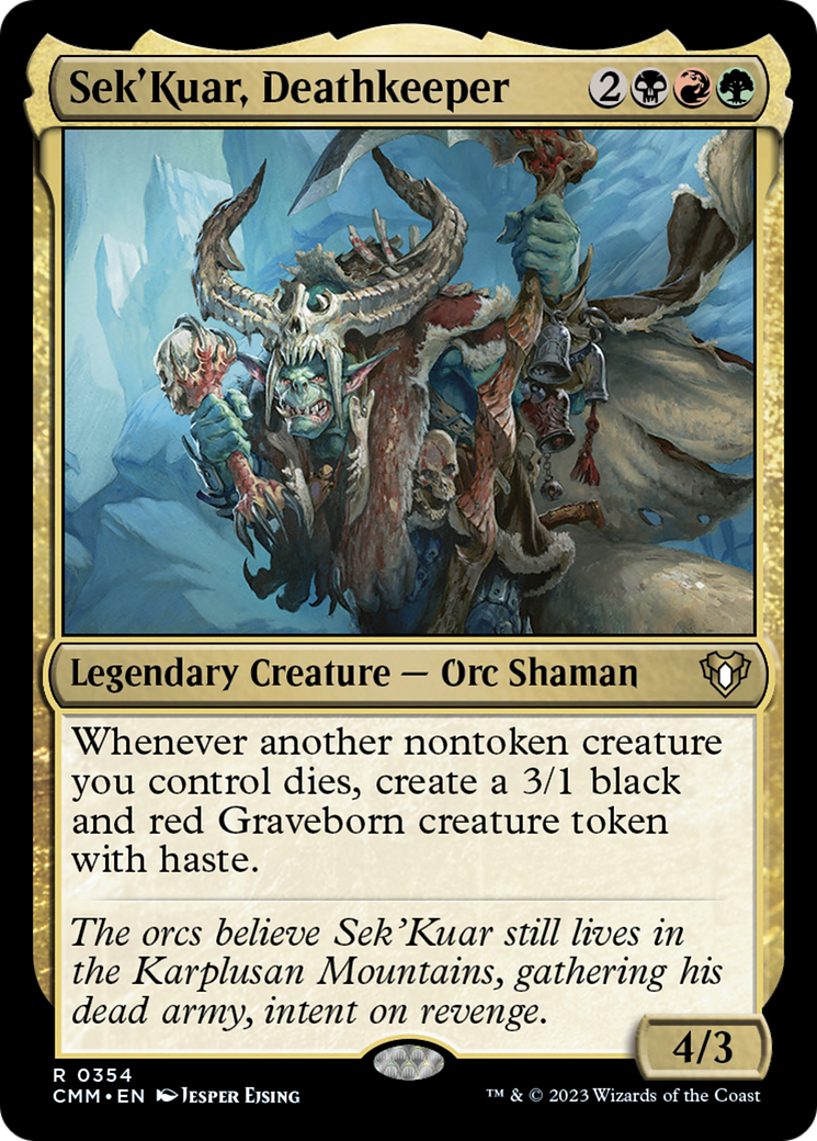Sek'Kuar, Deathkeeper [Commander Masters] | Dumpster Cat Games