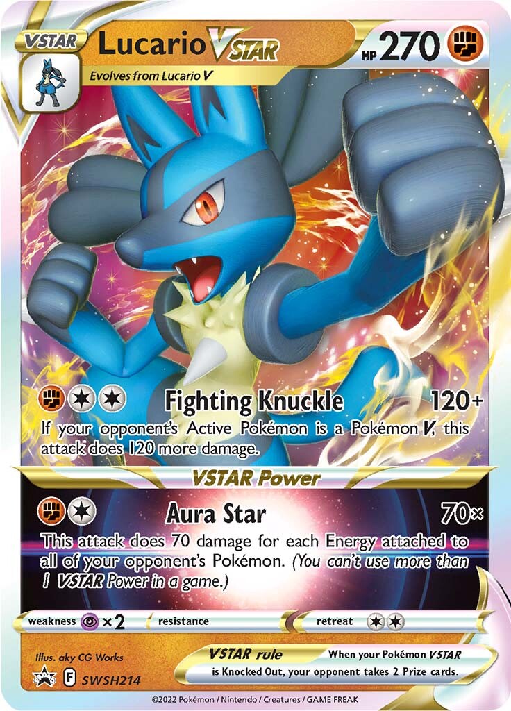 Lucario VSTAR (SWSH214) [Sword & Shield: Black Star Promos] | Dumpster Cat Games