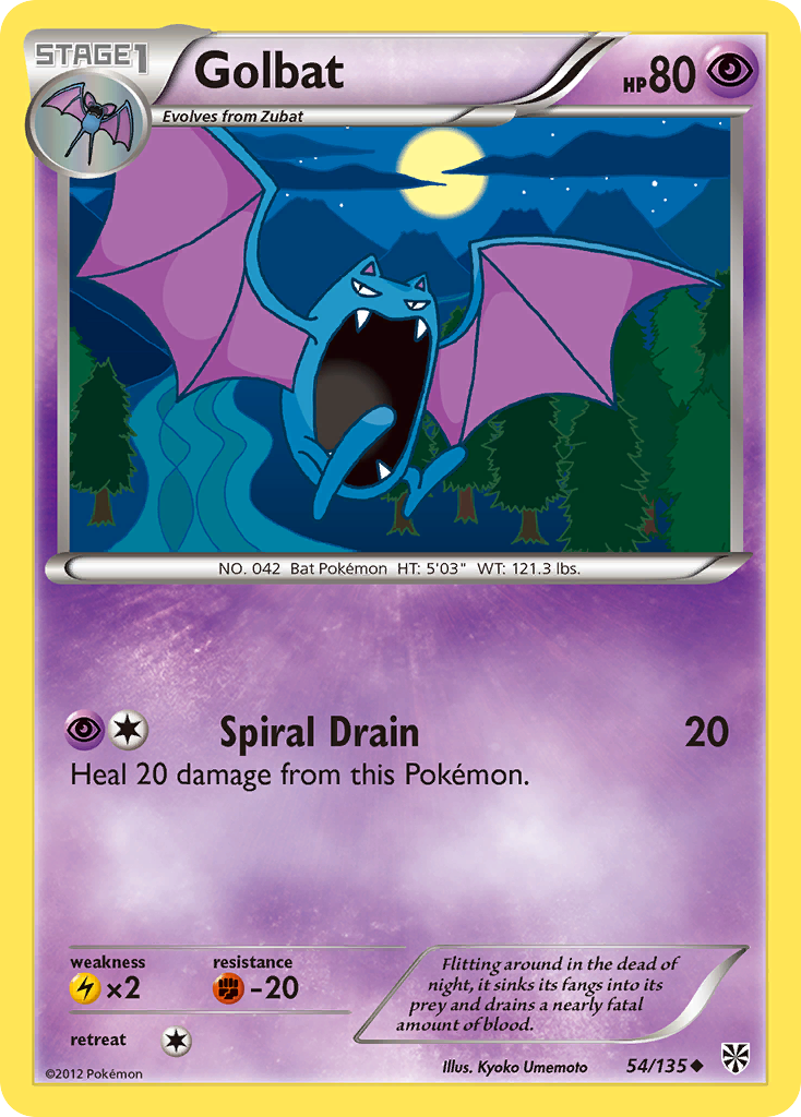 Golbat (54/135) [Black & White: Plasma Storm] | Dumpster Cat Games