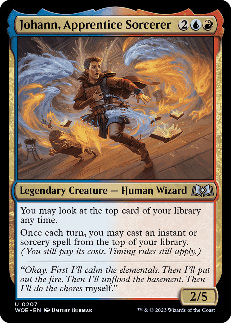 Johann, Apprentice Sorcerer [Wilds of Eldraine] | Dumpster Cat Games