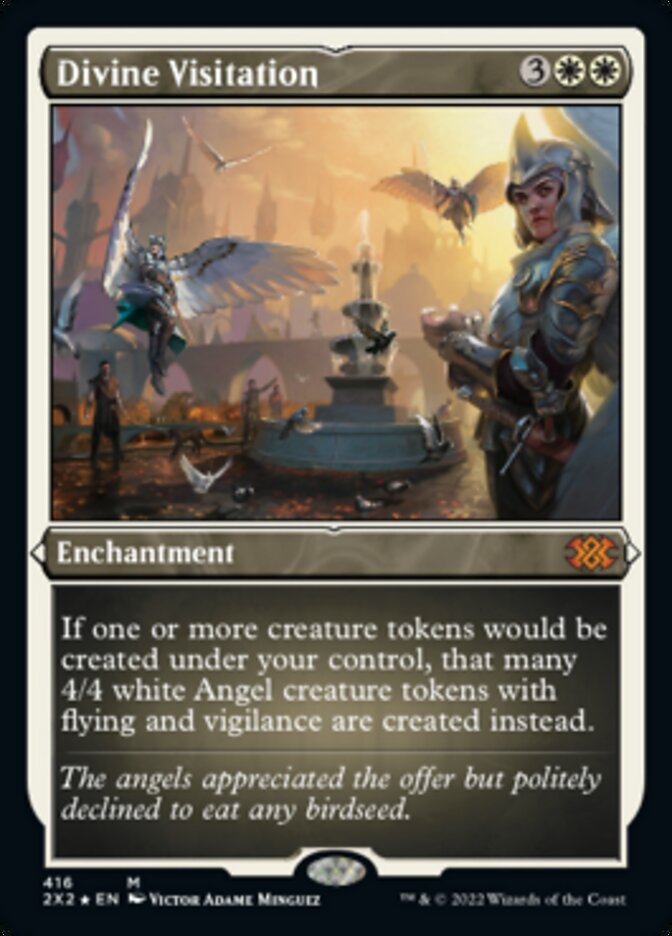 Divine Visitation (Foil Etched) [Double Masters 2022] | Dumpster Cat Games