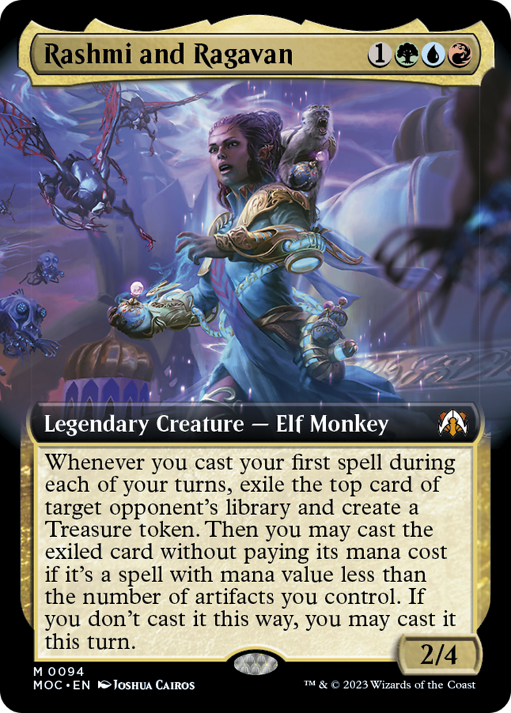 Rashmi and Ragavan (Extended Art) [March of the Machine Commander] | Dumpster Cat Games