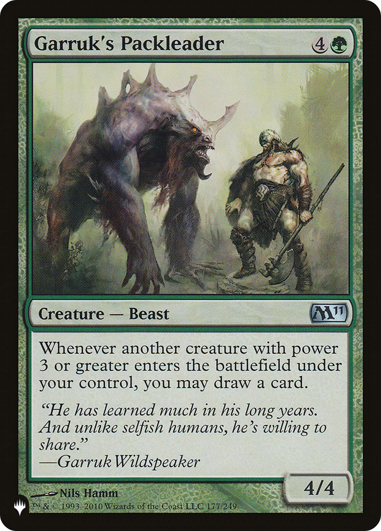 Garruk's Packleader [The List] | Dumpster Cat Games
