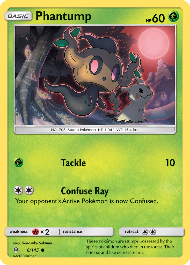 Phantump (6/145) [Sun & Moon: Guardians Rising] | Dumpster Cat Games