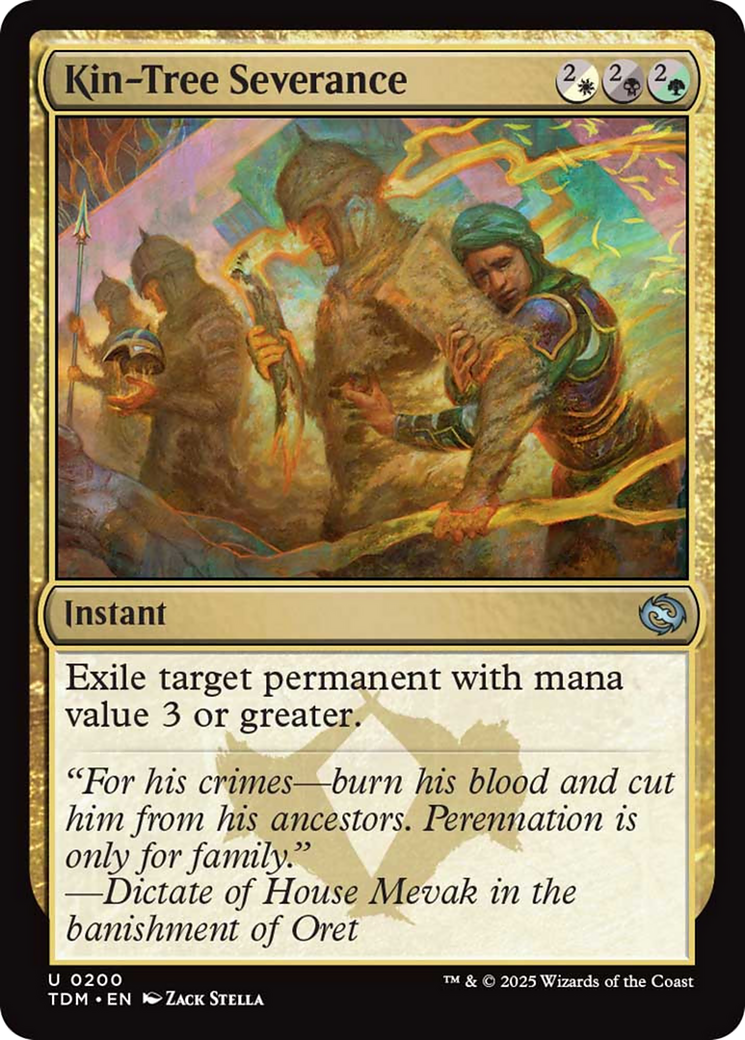 Kin-Tree Severance [Tarkir: Dragonstorm] | Dumpster Cat Games