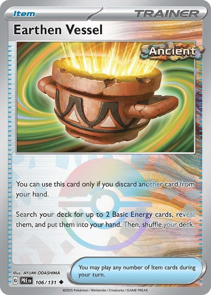 Earthen Vessel (106/131) (Poke Ball Pattern) [Scarlet & Violet: Prismatic Evolutions] | Dumpster Cat Games